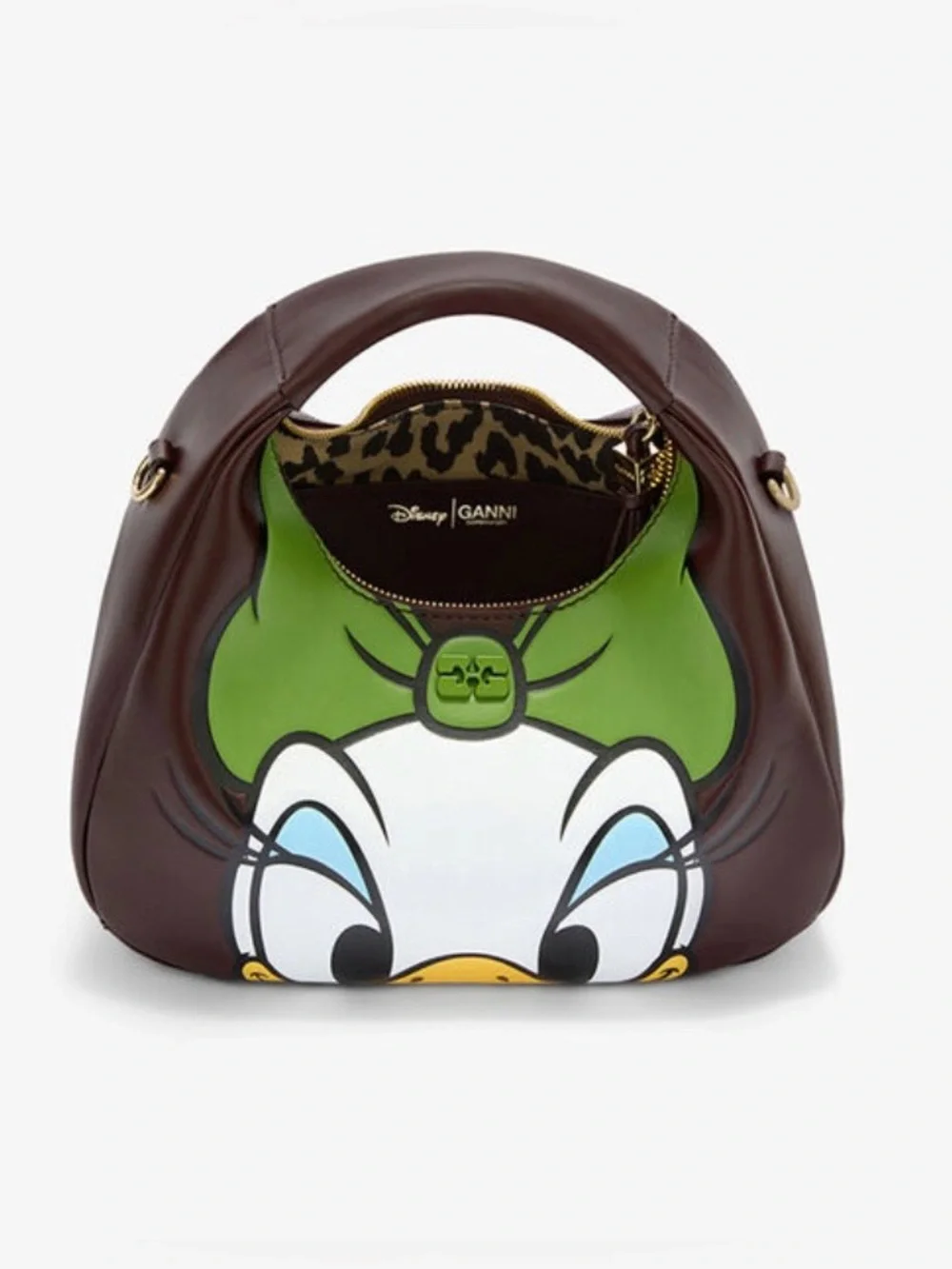 GANNI x Daisy Duck Mini Hobo Bag Brown Rare Disney Collab Crossbody